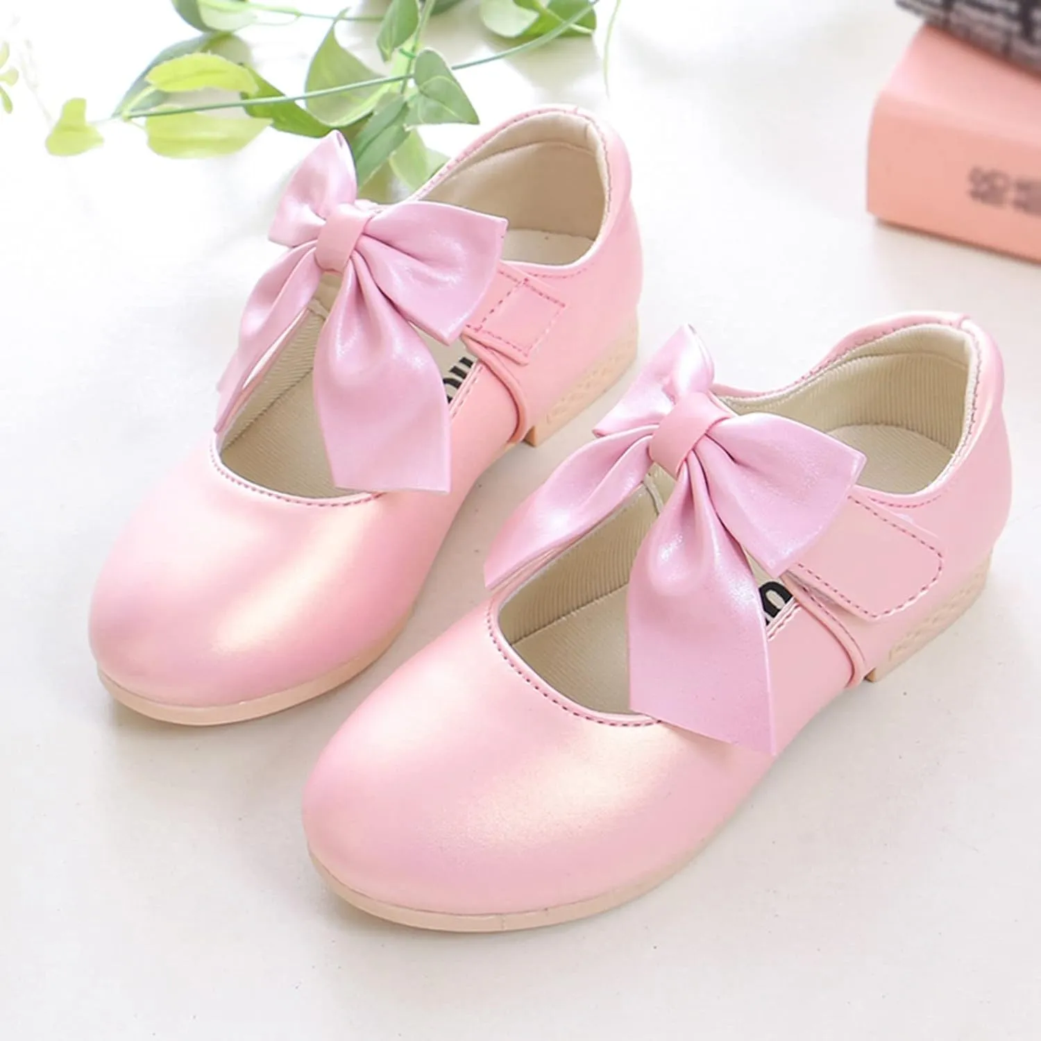Girls Sandals Children Shoes White Leather Shoes Bowknot Girls Shoes Single Shoes Performance Shoes Sandals Shoes