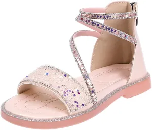 Girls Sandals Sandal Summer Open Toe Holiday Dress Shoes for Toddler Little Kid Big Kid
