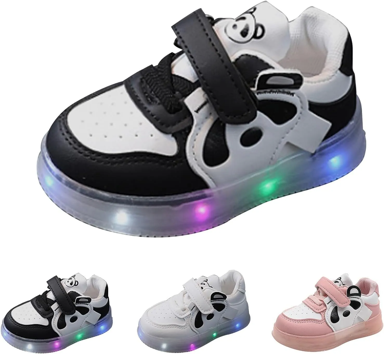 Girls' Sneakers Boys Girls Shoes Kids Tennis Athletic Running Walking Lightweight Light Up Sneakers for Little Kid