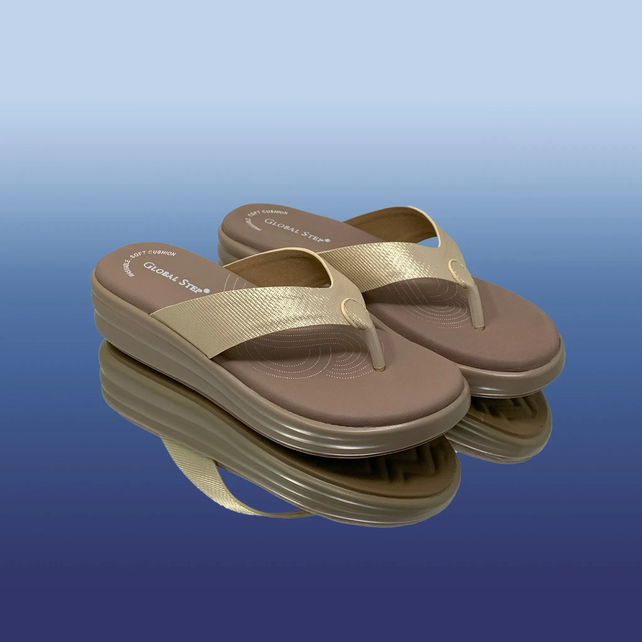 Gold Versatile Platform Wedges