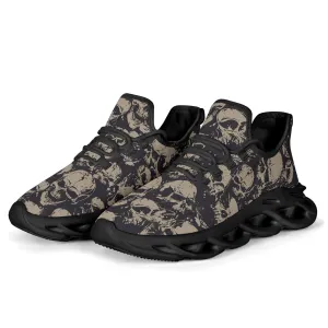 Grey Skulls Sneakers