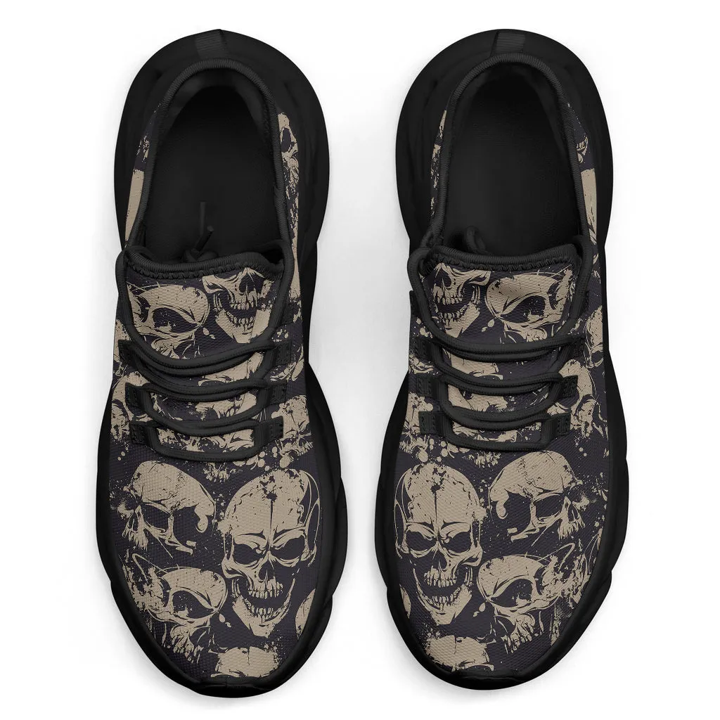 Grey Skulls Sneakers