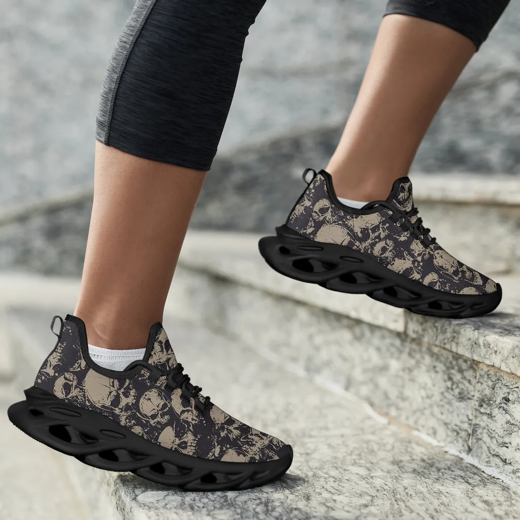 Grey Skulls Sneakers