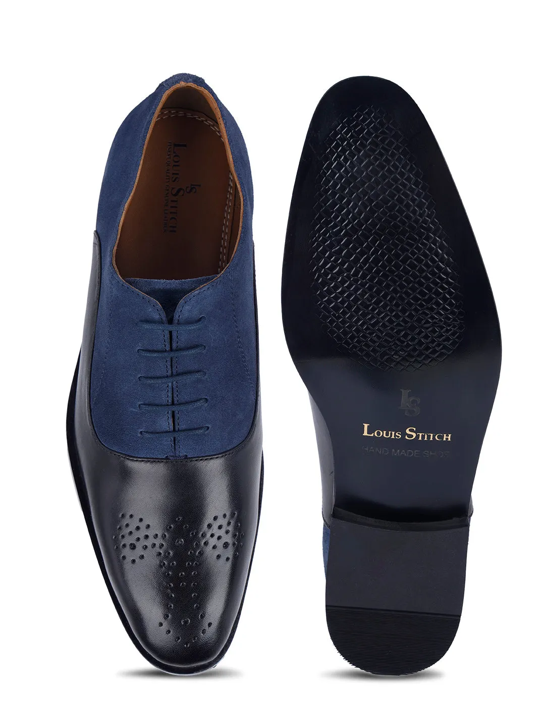 Handmade Italian Leather Formal Brogues Shoes for Men