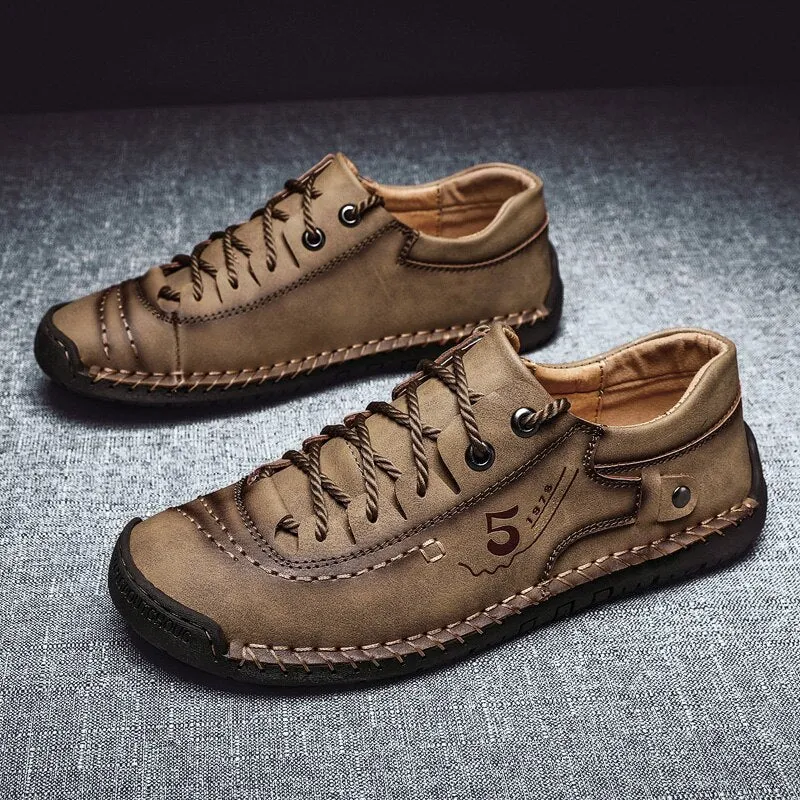 Handmade Leather Men's Casual Shoes Winter Men's Loafers with Fur, Comfortable Walking Shoes, Flats, Hot Sale Moccasins Shoes
