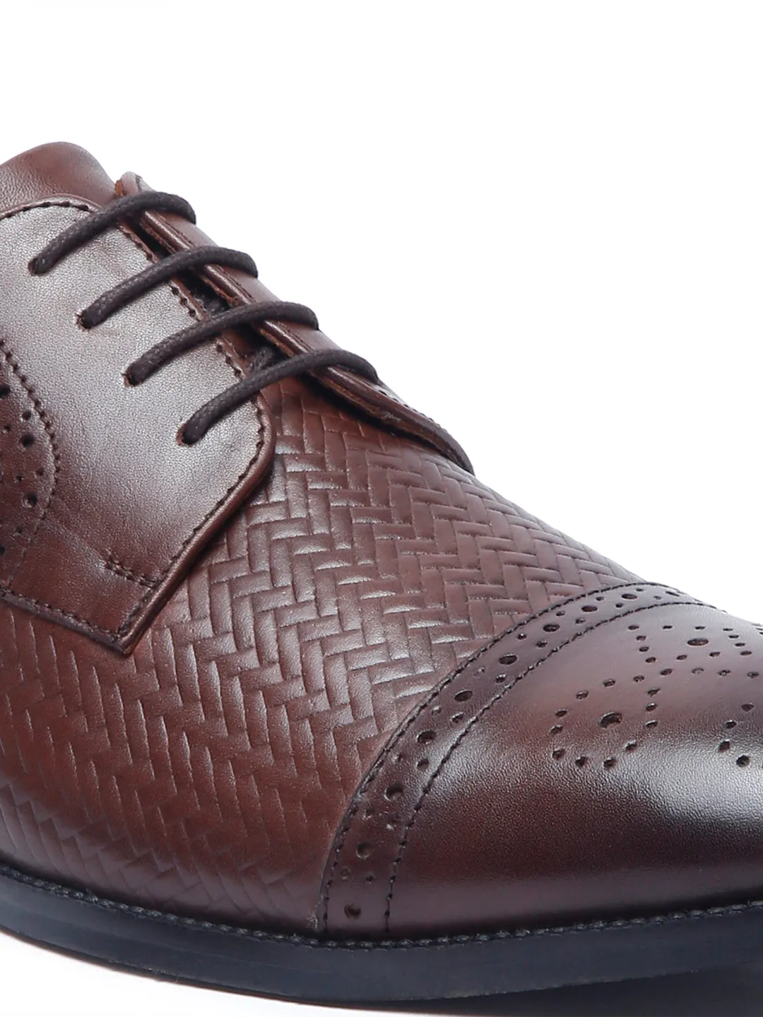 Handmade Premium Italian Leather Weaved Oxfords