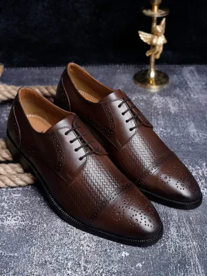 Handmade Premium Italian Leather Weaved Oxfords
