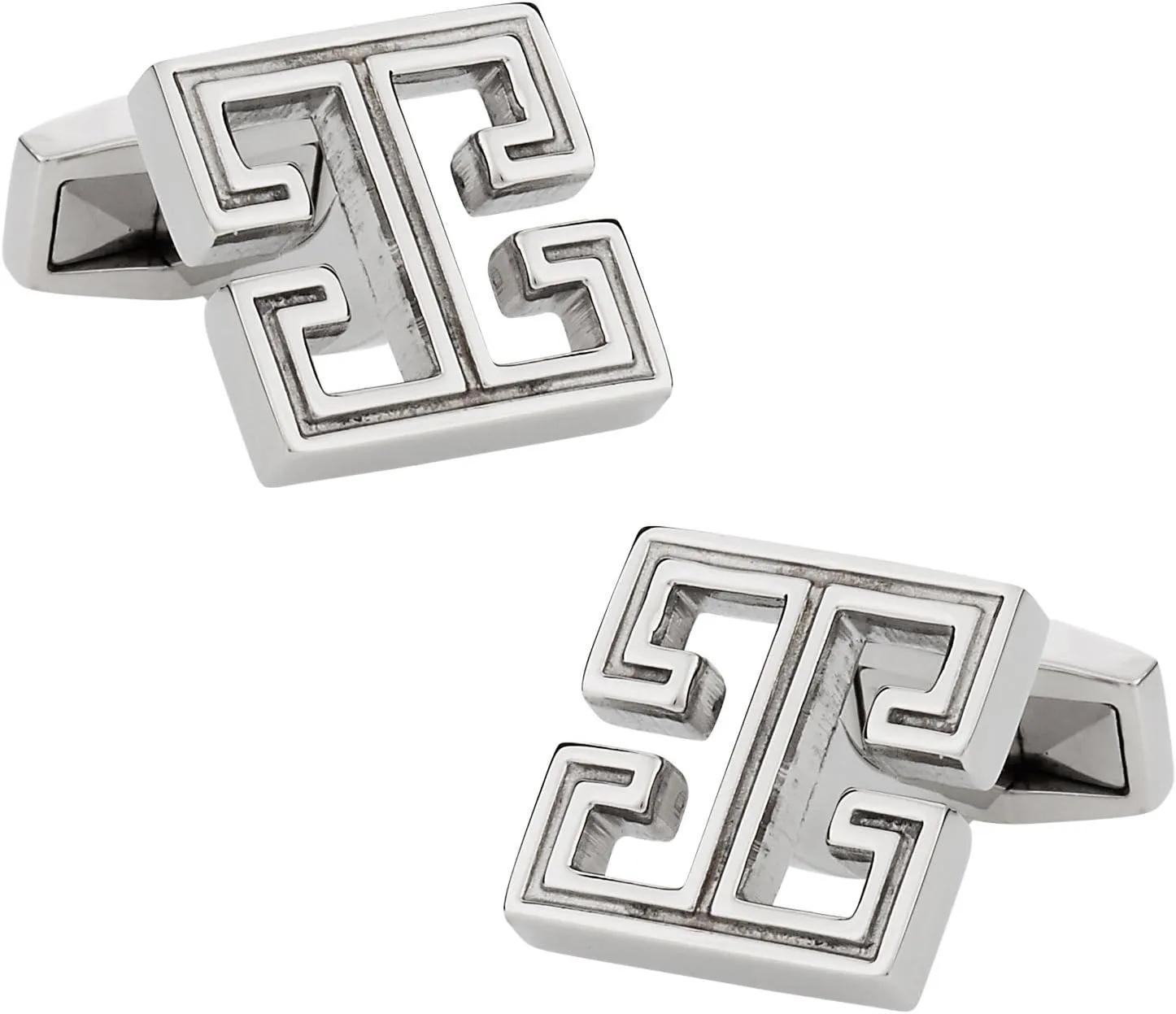 Hollow Cufflinks in Stainless Steel