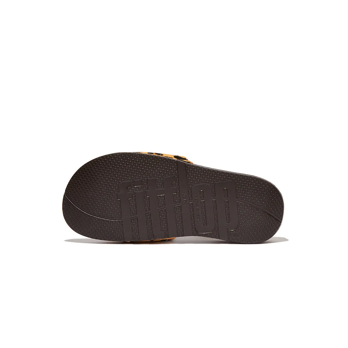 iQUSHION Leopard-Print Hair-On Leather Slides