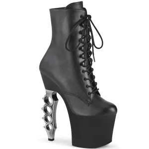 IRONGRIP-1020 Pleasers Brass Knuckles Heel Platform Ankle Boots