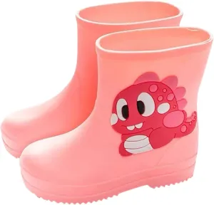 IWIHMIV Baby Rain Boot Infant Rain Boots Boys' Boots Toddler Kids Baby Boys Girls Cartoon Waterproof Rain Non Slip Rain Boots