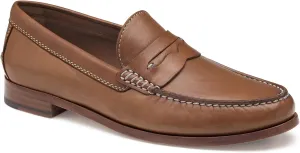 Johnston & Murphy Mens Baldwin Penny Shoes  Mens Dress Shoes, Leather Moccasin Shoes, Dress Shoes for Men, Durable Rubber Sole & Cushioned Footbed, Mens Penny Loafers