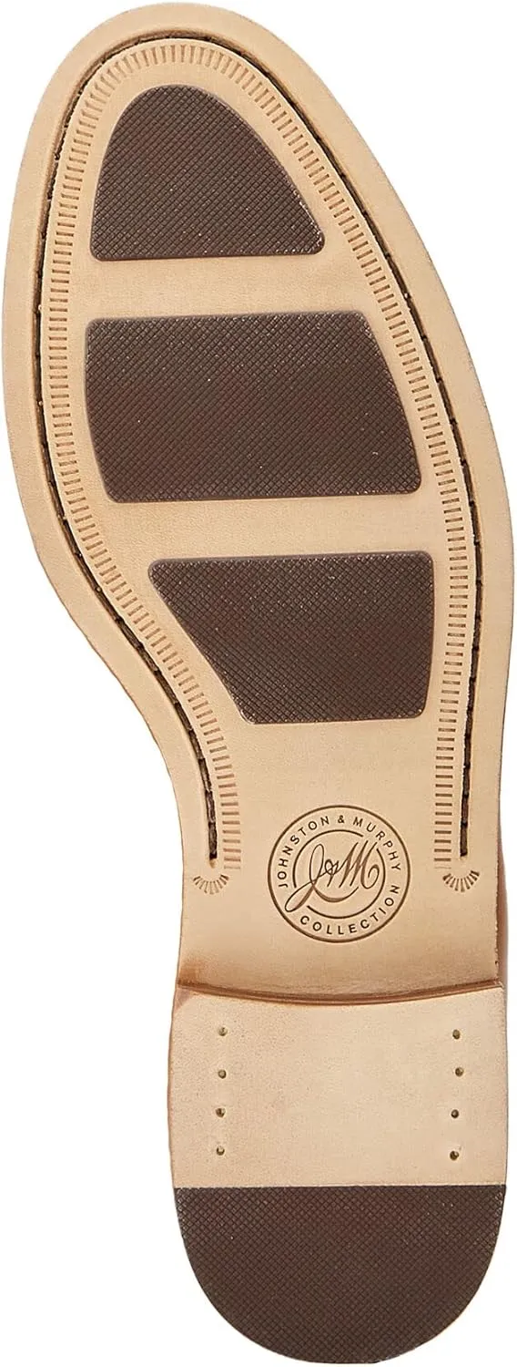Johnston & Murphy Mens Baldwin Penny Shoes  Mens Dress Shoes, Leather Moccasin Shoes, Dress Shoes for Men, Durable Rubber Sole & Cushioned Footbed, Mens Penny Loafers