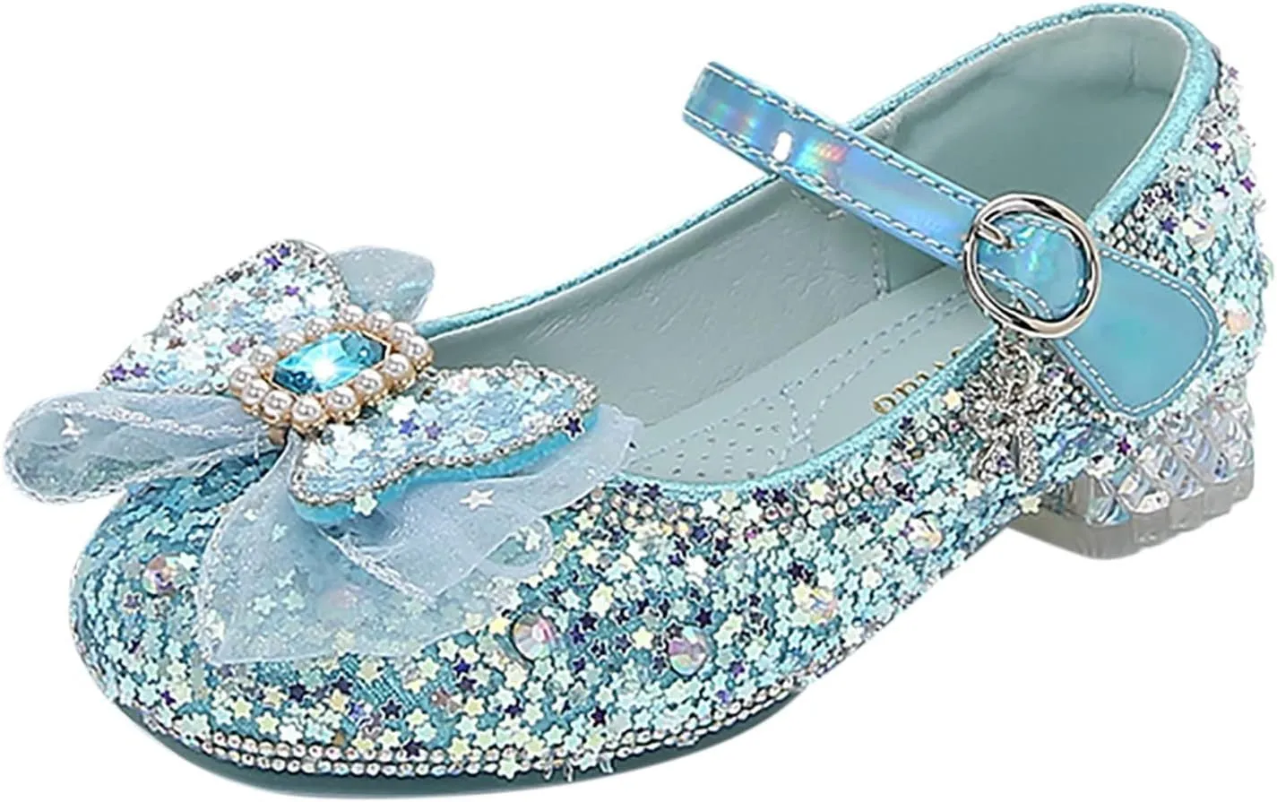 Kids Sandals Fashion Autumn Toddler And Girls Casual Shoes Thick Sole Round Toe Buckle Dress Shoes Anti Slip Rubber Sole
