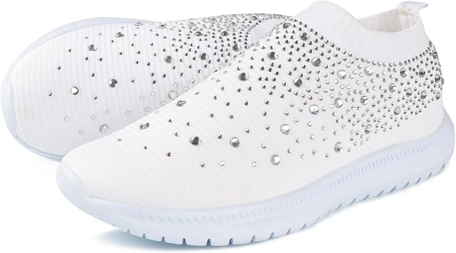 Ladmiple Gym Shoes For Women Workout Memory Foam Walking Shoes Slip on Sock Sneakers Mesh Athletic Running Tennis Shoes