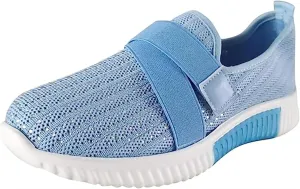 Ladmiple Walking Shoes Women Slip On Lightweight Running Shoes Athletic Tennis Workout Sneakers Casual Fashion Gym Shoes