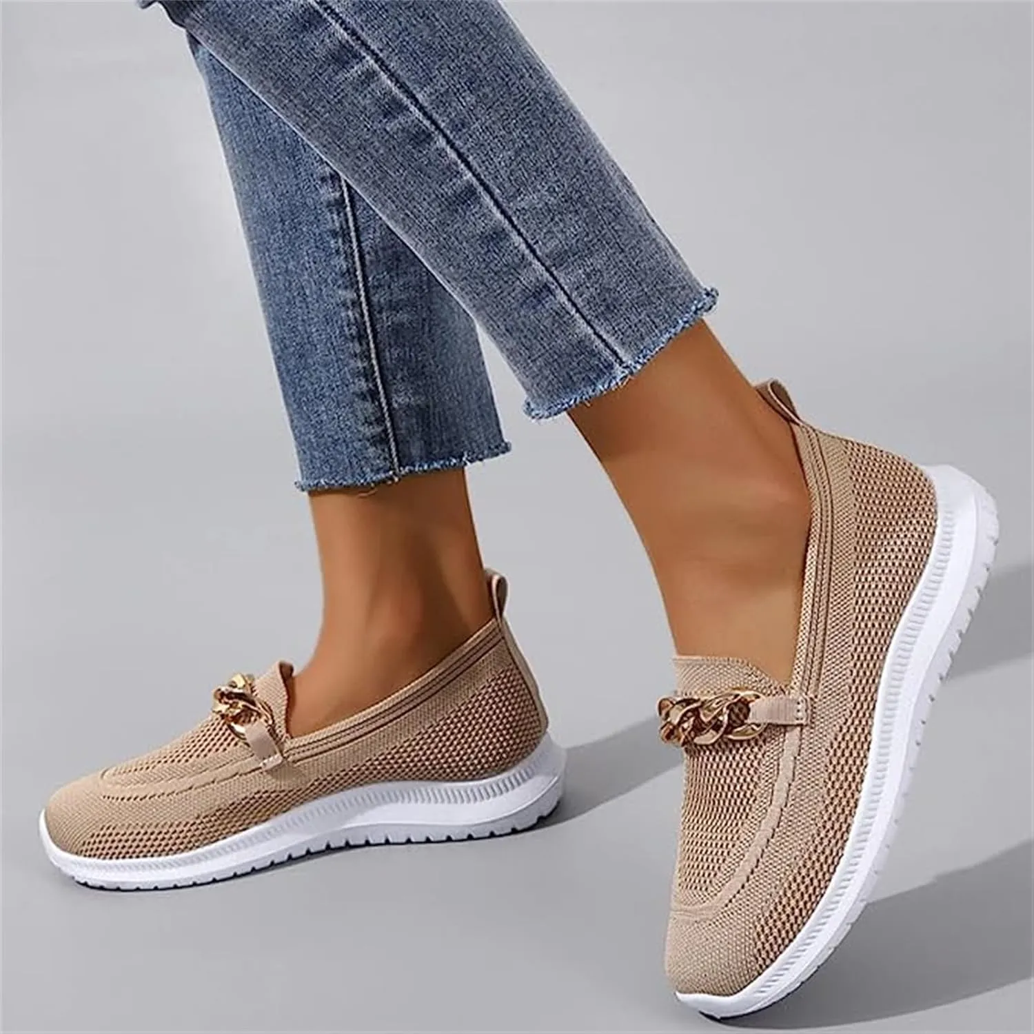 Ladmiple Womens Tennis Shoes Slip on Sneakers Arch Support Non Slip Comfort Walking Workout Gym Running Athletic Shoes