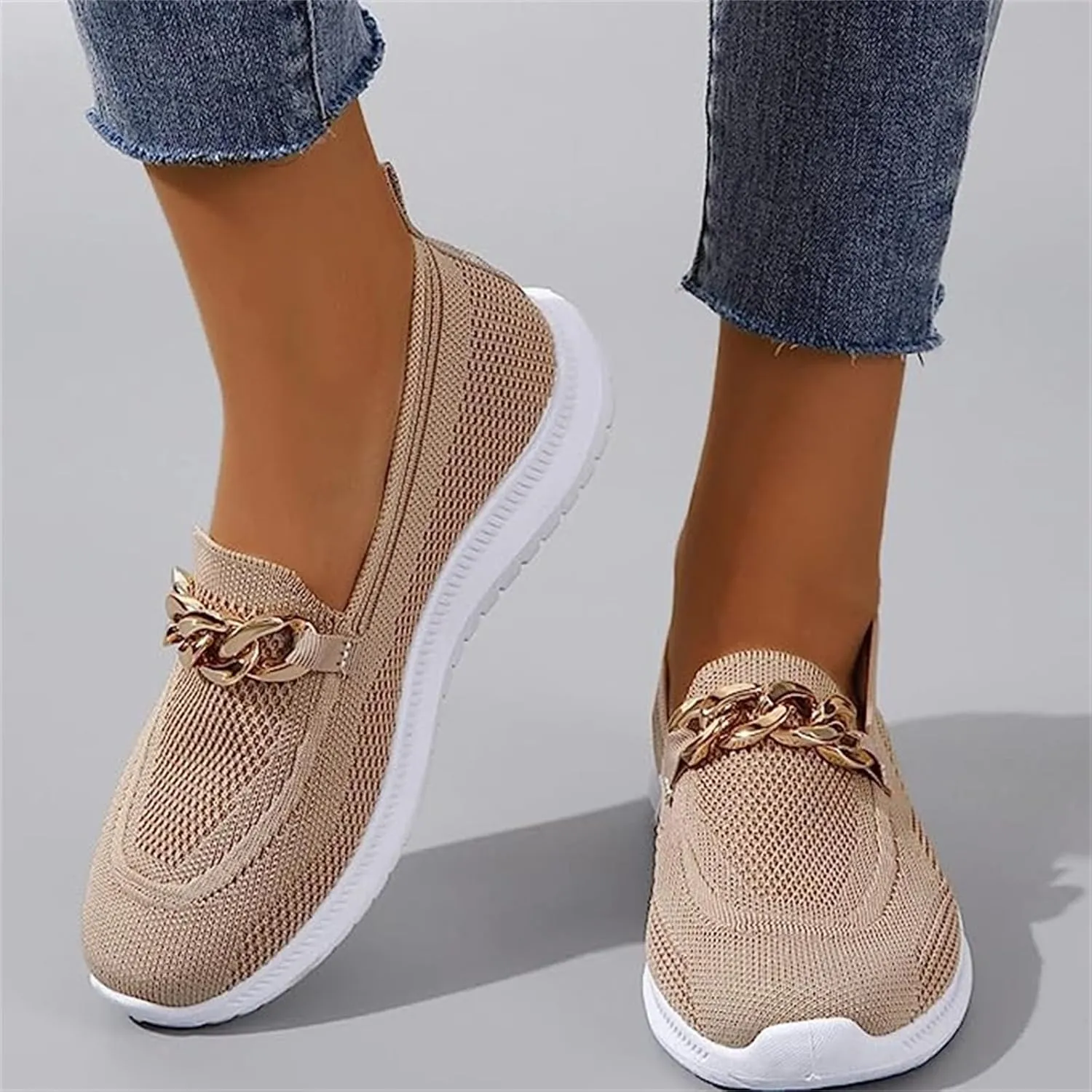 Ladmiple Womens Tennis Shoes Slip on Sneakers Arch Support Non Slip Comfort Walking Workout Gym Running Athletic Shoes