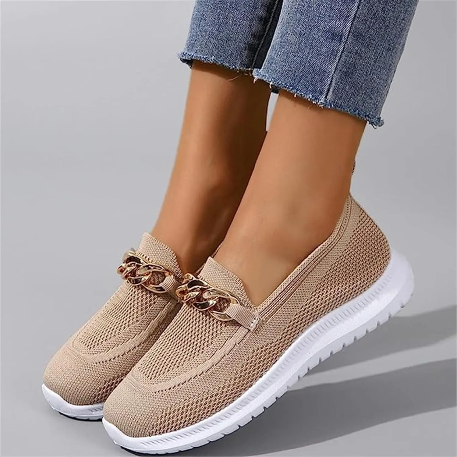 Ladmiple Womens Tennis Shoes Slip on Sneakers Arch Support Non Slip Comfort Walking Workout Gym Running Athletic Shoes