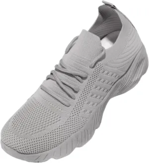 Lausiuoe Running Shoes For Women Arch Support Athletic Walking Shoes Slip On Casual Comfortable Tennis Fashion Sneakers