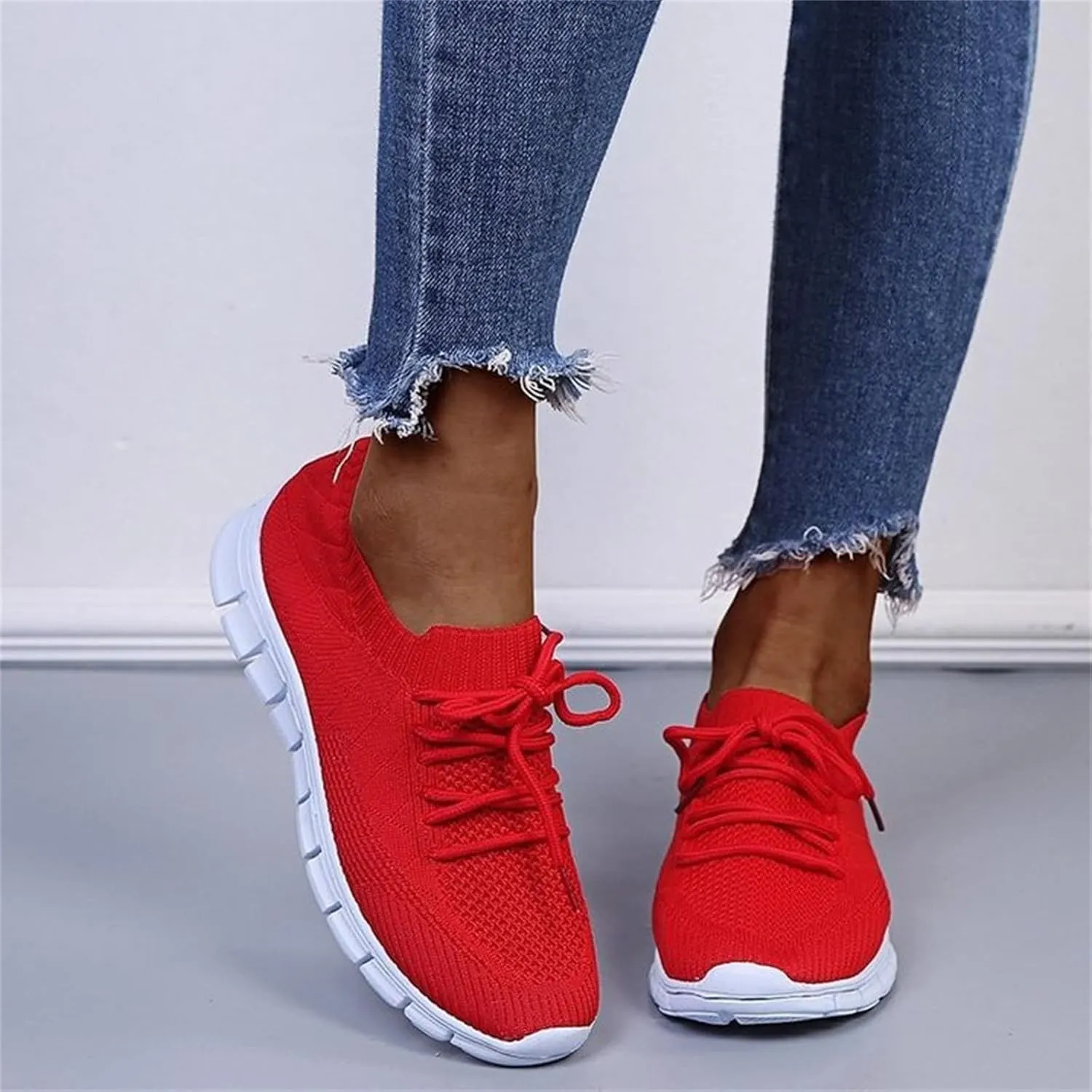 Lausiuoe Shoes For Women Sneakers Wide Width Walking Shoes Comfort Light Weight Mesh Non Slip Work Running Tennis Shoes