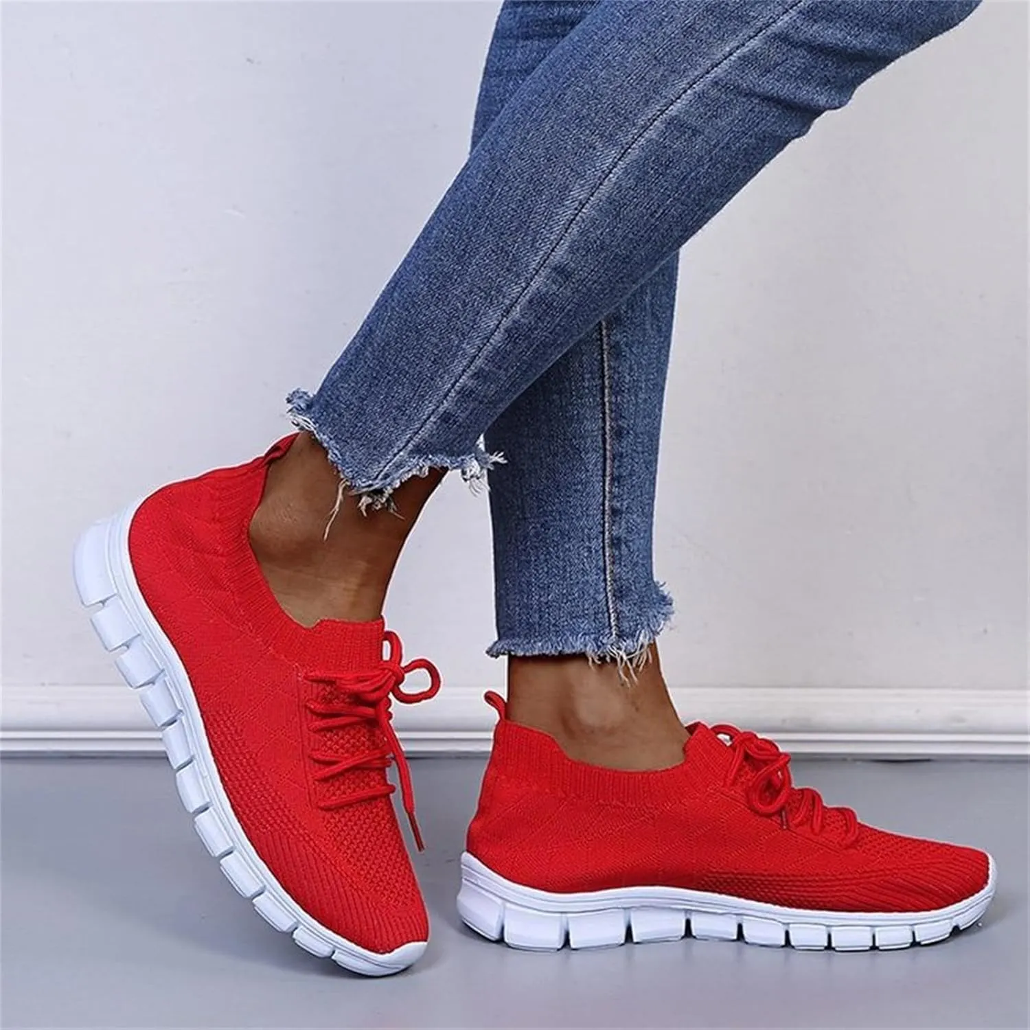 Lausiuoe Shoes For Women Sneakers Wide Width Walking Shoes Comfort Light Weight Mesh Non Slip Work Running Tennis Shoes
