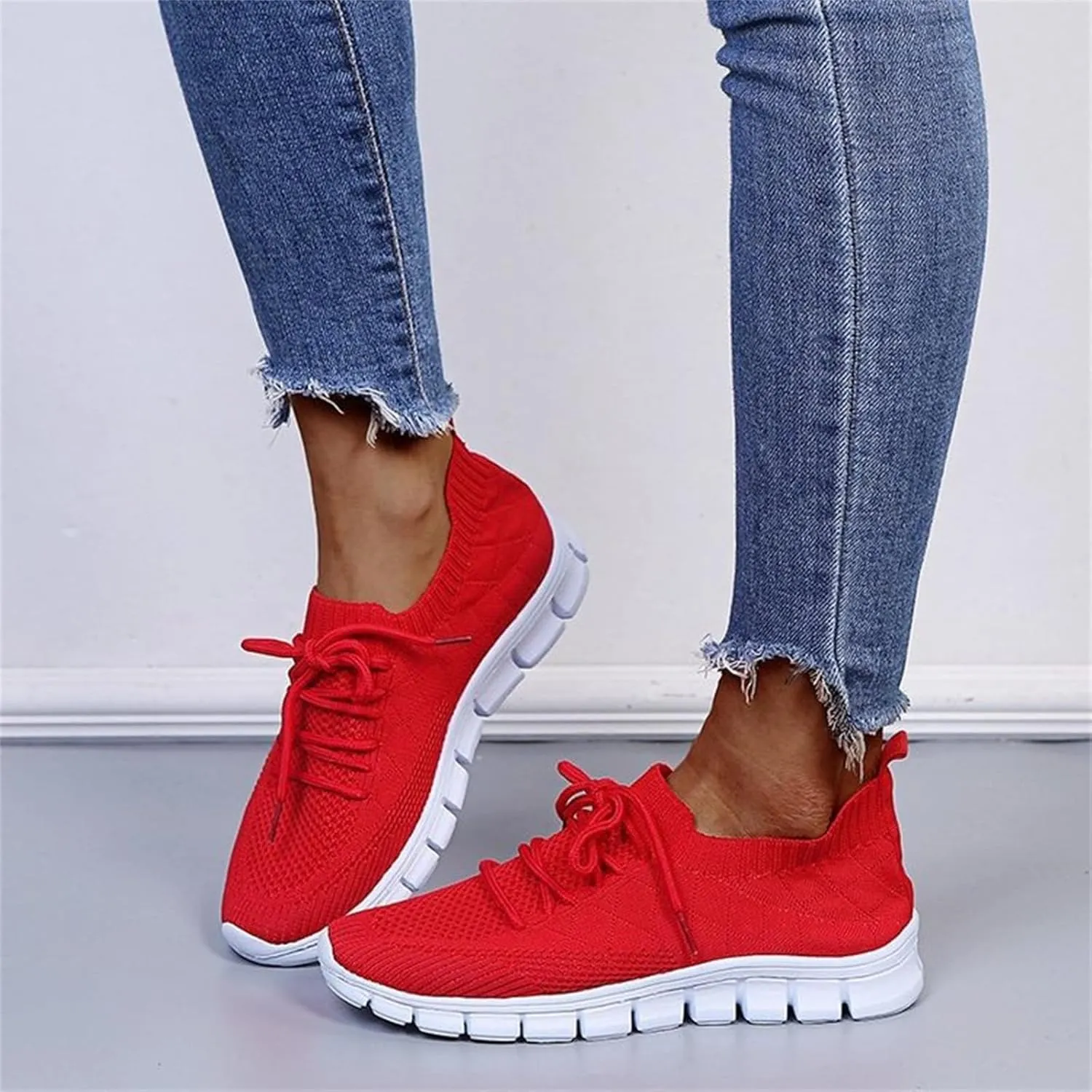 Lausiuoe Shoes For Women Sneakers Wide Width Walking Shoes Comfort Light Weight Mesh Non Slip Work Running Tennis Shoes