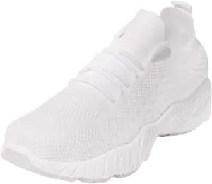 Lausiuoe Sneakers For Women Walking Shoes Comfortable Fashion Lightweight Casual Mesh Slip On Sneakers for Running Gym