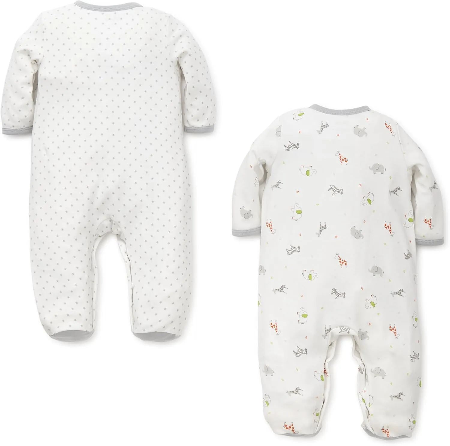 Little Me Baby Boys' and Girls' 100% Cotton 2-Pack Footies