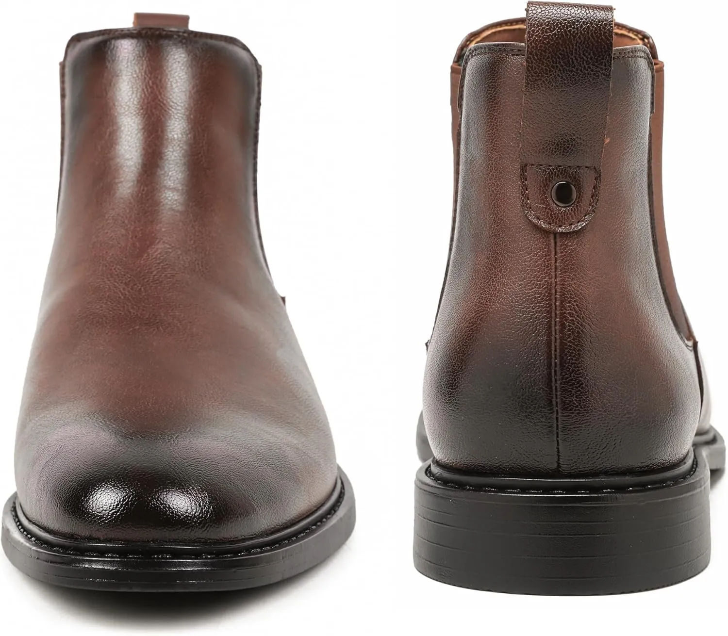 Mens Black Chelsea Boots-Slip-On Comfy Mens Casual Suede Ankle Boots
