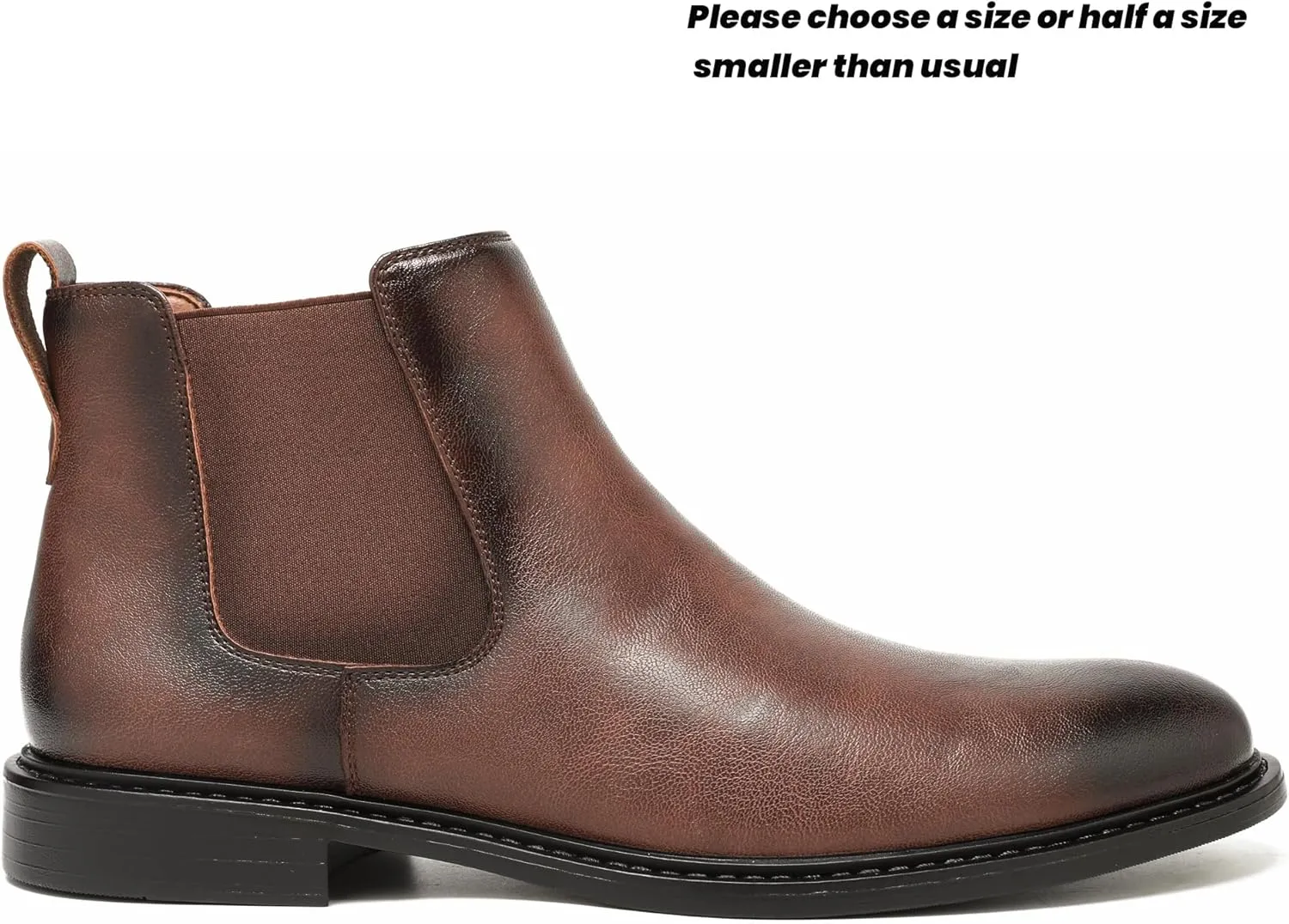 Mens Black Chelsea Boots-Slip-On Comfy Mens Casual Suede Ankle Boots