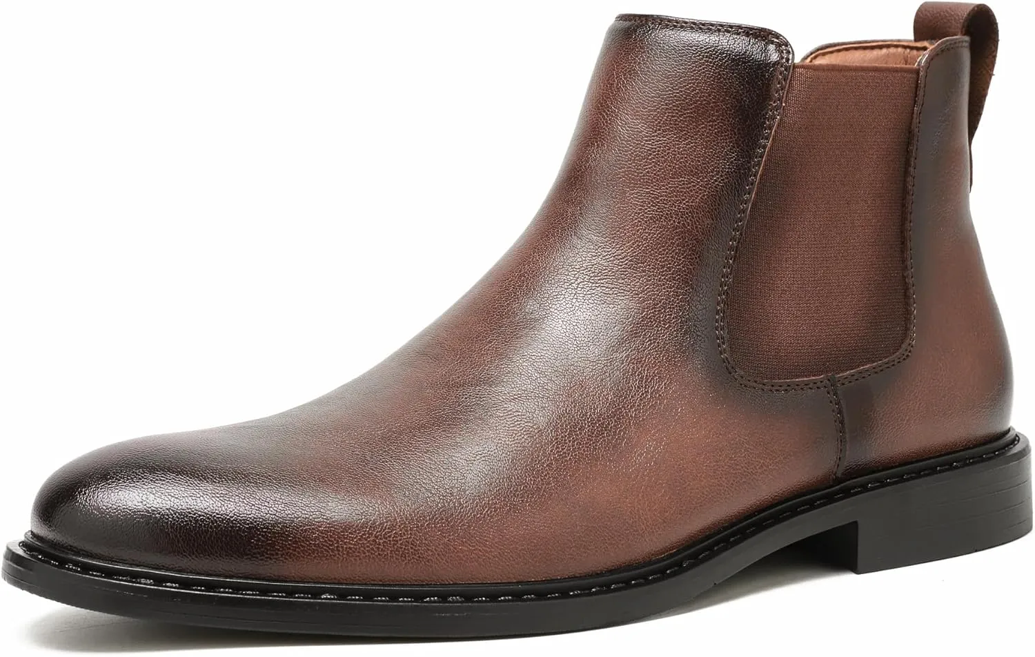 Mens Black Chelsea Boots-Slip-On Comfy Mens Casual Suede Ankle Boots