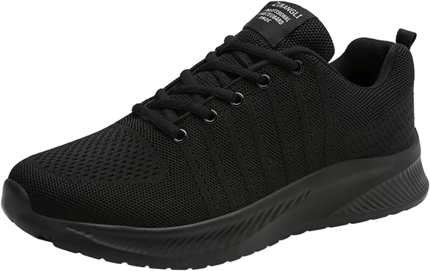 Men's Comfortable Stretch Workout Shoes Lace Up Lightweight Breathable Fashion Sneaker Casual Stretch Sneaker