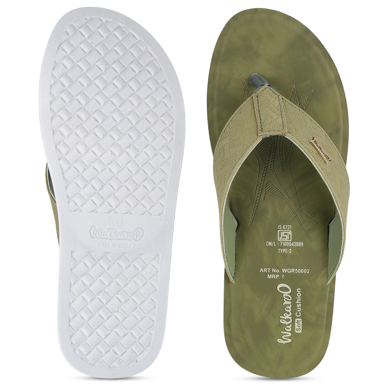 Men's Daily Wear Sandals  - WGR50002 Sage Green