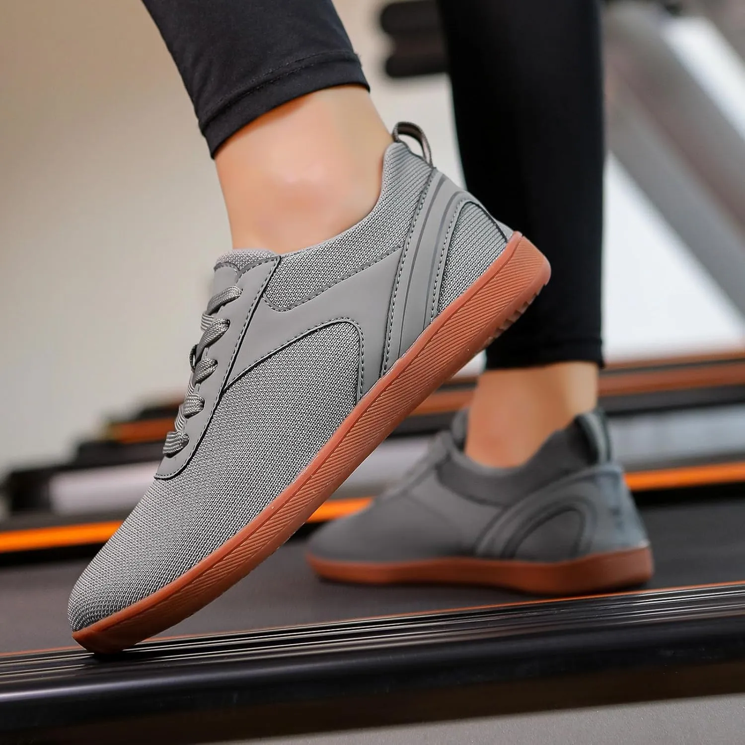 Men's Lace Up Memory Foam Sneakers Comfortable Breathable Stretch Canvas Slip on Sneaker Comfort Jogging Shoes