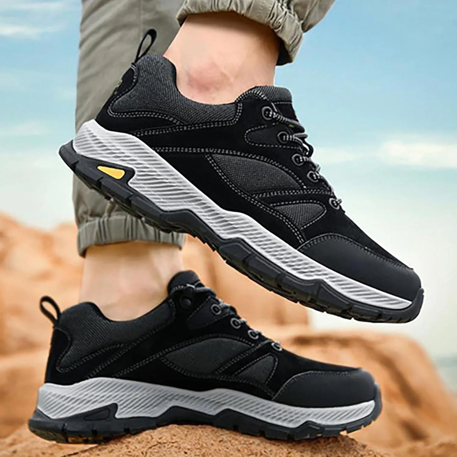 Mens Running Shoes Fashion Lace Up Cushion Sneakers Tennis Walking Shoes Lightweight Athletic Gym Workout Sneaker