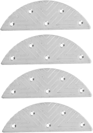 Men's Shoes Heel Patch Inserts Metal Heel Guards Sturdy Anti-wear Repair Pads for Boots