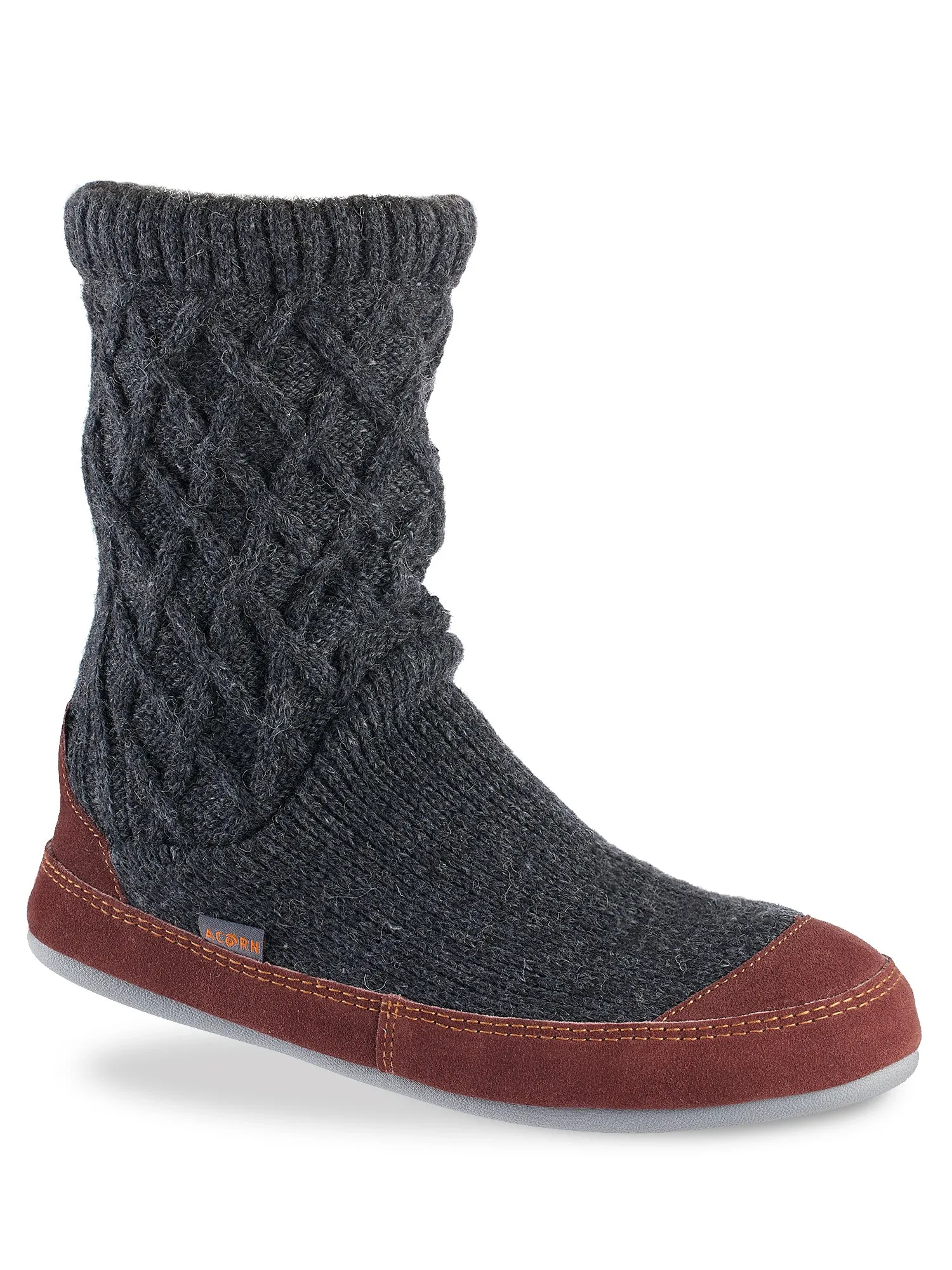 Men's Slouch Boot Slipper with Indoor/Outdoor Sole