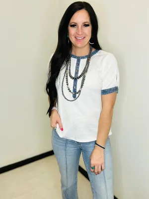 Mona Short Sleeve Henley Top
