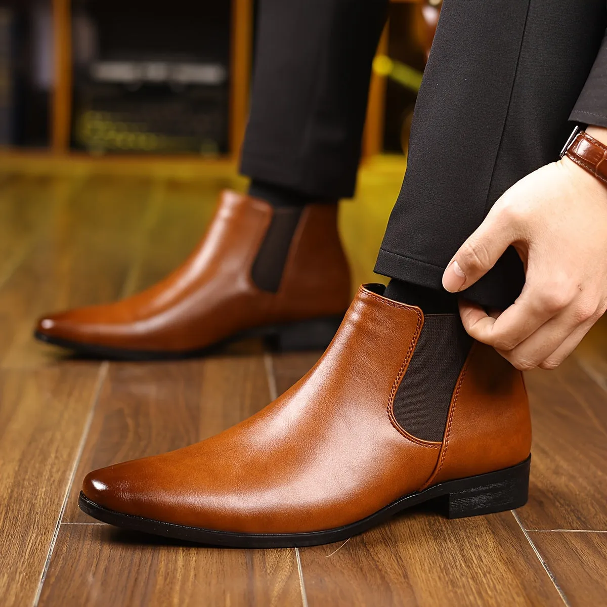 Non Slip Chelsea Boots For Men | Elegant Footwear