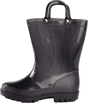 NORTY PVC Rain Boots for Kids - Waterproof PVC Boots Boys and Girls Solid & Printed Rainboots for Toddlers and Kids