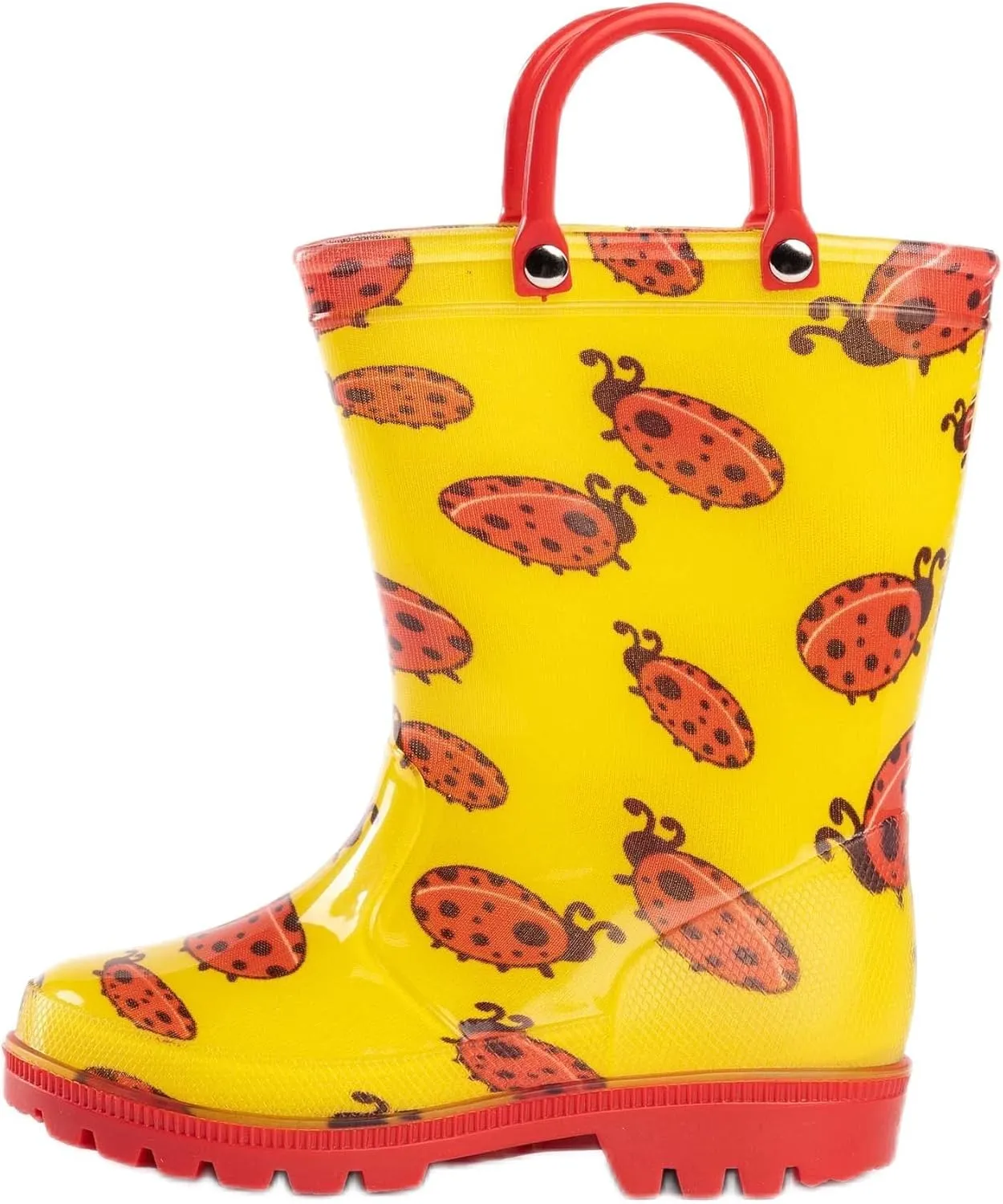 NORTY PVC Rain Boots for Kids - Waterproof PVC Boots Boys and Girls Solid & Printed Rainboots for Toddlers and Kids