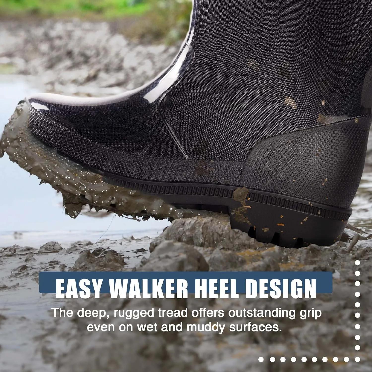 NORTY PVC Rain Boots for Kids - Waterproof PVC Boots Boys and Girls Solid & Printed Rainboots for Toddlers and Kids