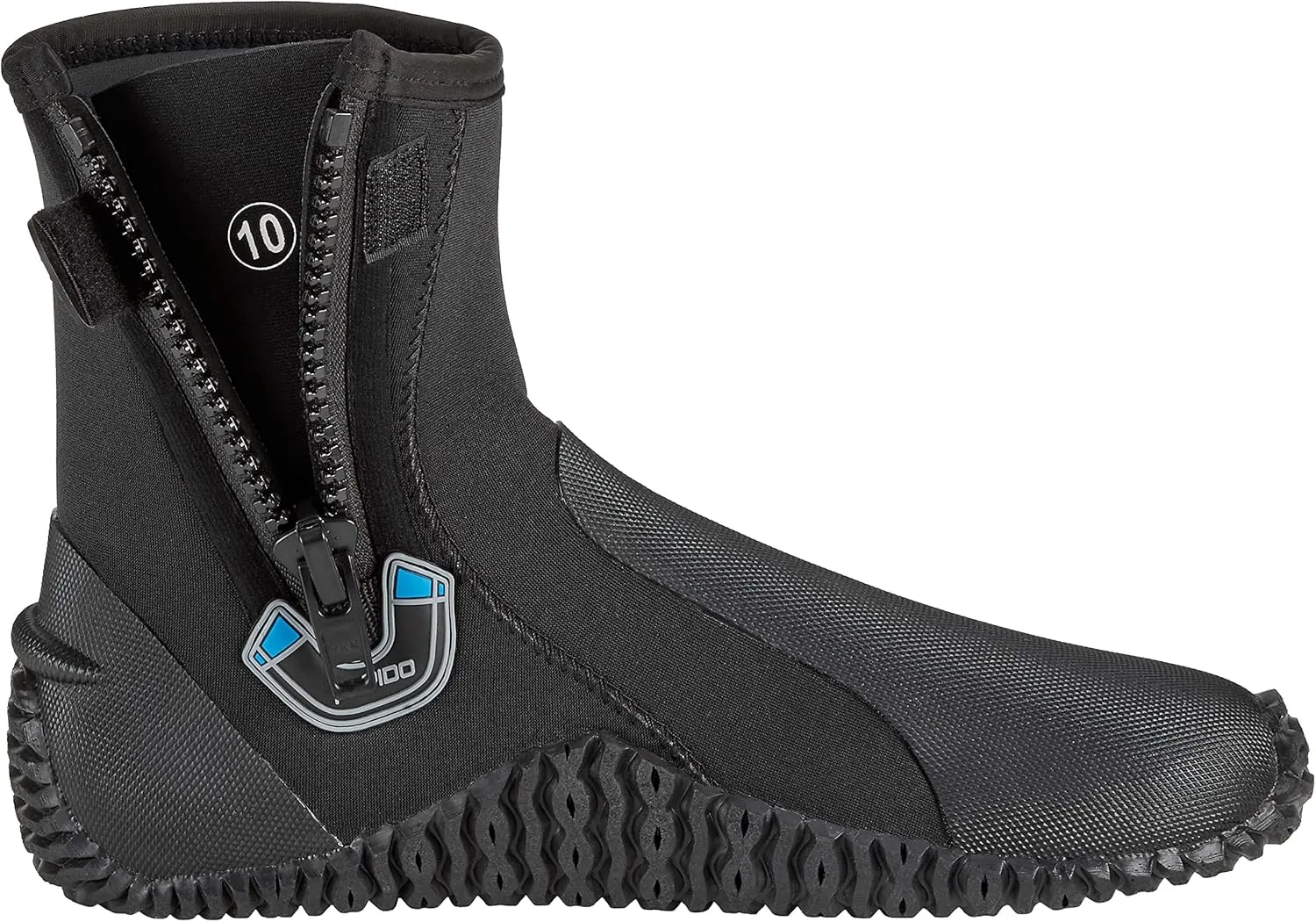 Phantom Aquatics Rapido Boutique Collection Wise Neoprene Wetsuit Zipper Dive Boot, Great Scuba Diving Snorkeling Surf Boots | Anti-Slip Rubber Sole Booties for Men and Women (3mm / 5mm / 7mm)