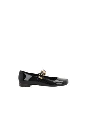 Polly Patent Leather Mary-Jane Ballerinas