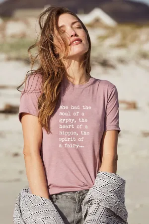 "Heart of a Hippie" Short Sleeve Tee