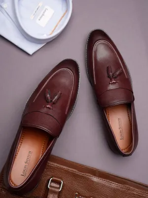 Rosewood Tassel Style Comfortable Moccasins for Men