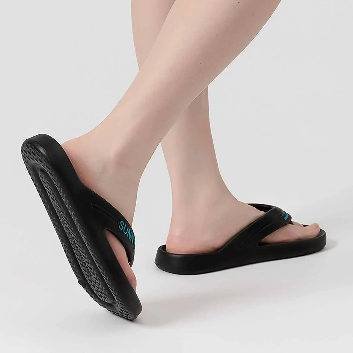 Sandals for Women Women's Arch Support Flip Flops Shower Shoes Slip on Lightweight Athletic Thong Sandals