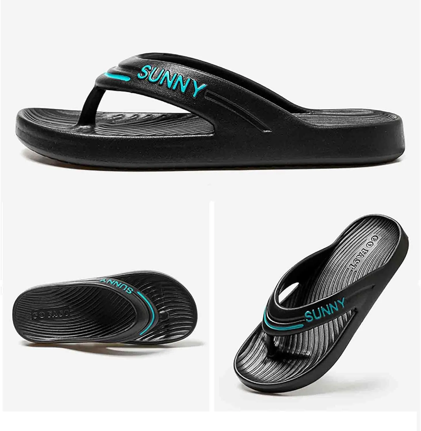 Sandals for Women Women's Arch Support Flip Flops Shower Shoes Slip on Lightweight Athletic Thong Sandals