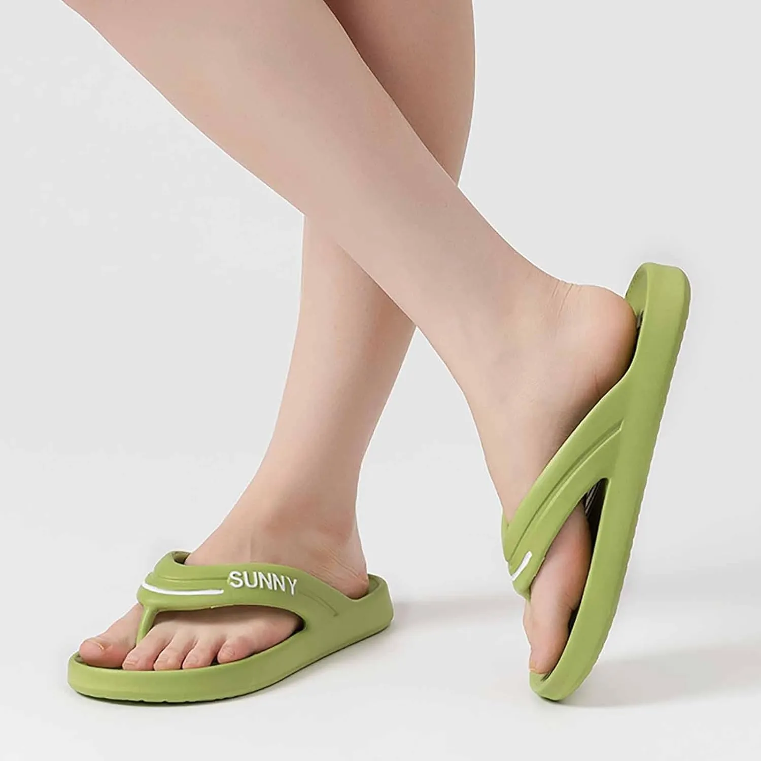 Sandals for Women Women's Arch Support Flip Flops Shower Shoes Slip on Lightweight Athletic Thong Sandals